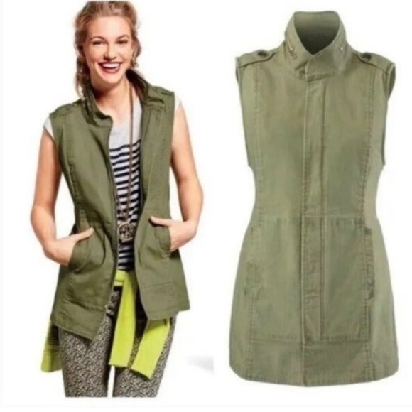 CAbi Jackets & Blazers - ▶️ Cabi Womens Explorer Military Vest Small 5101 Olive Green Full Zip Utility